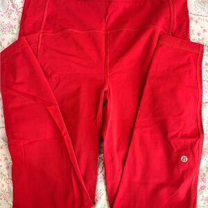 lululemon athletica Red Leggings